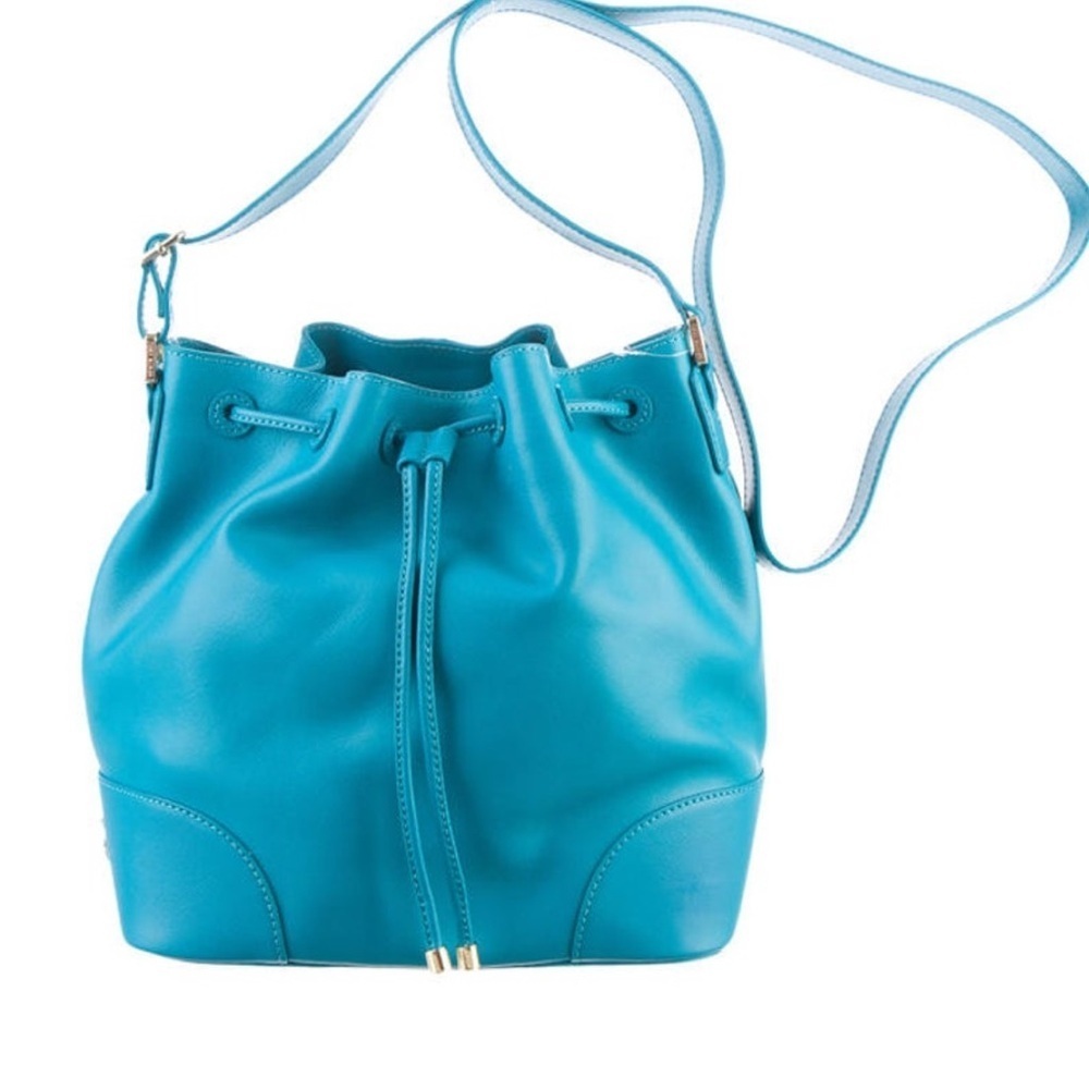 Tory Burch Crossbody Bucket Bag Blue